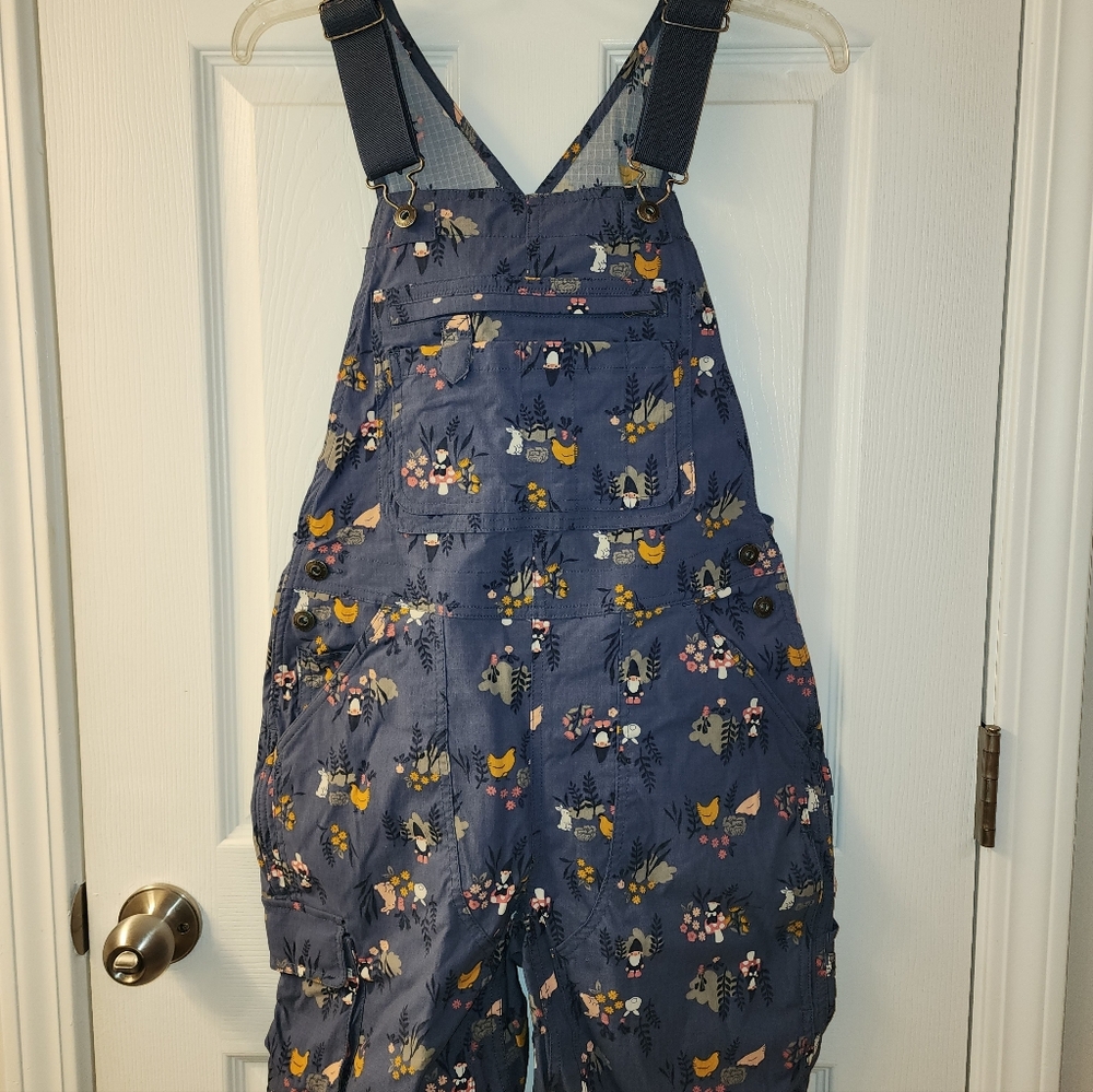 Duluth Trading Co Navy Floral Jumpsuit